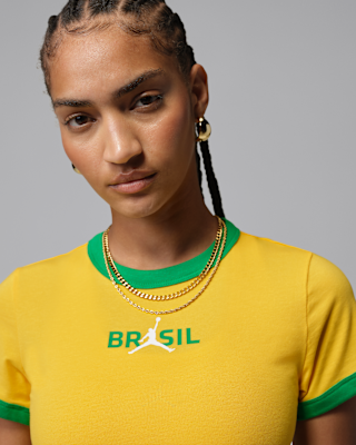 Jordan Women's Graphic Brazil Crew-Neck Top. Nike AU
